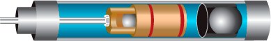 illustration of a piston pump