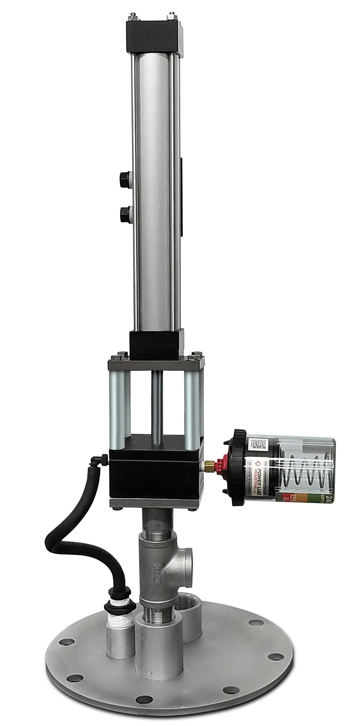 closeup of a Pneumatic Piston Pump - Atlas 2.5 model